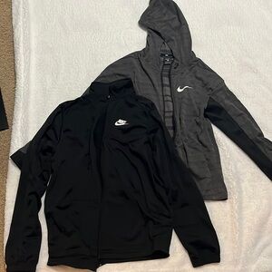 Nike zip up jackets YL